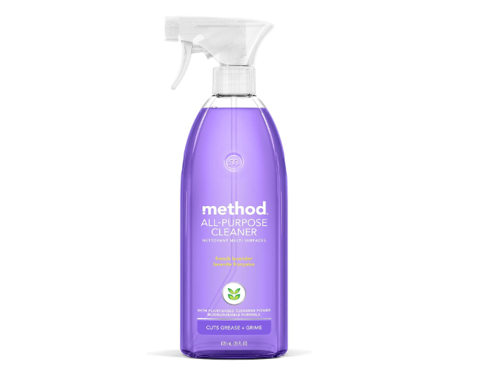 Method All-Purpose Cleaner Spray, French Lavender, Plant-Based and Biodegradable Formula Perfect for Most Counters, Tiles and More, 28 Fl Oz, (Pack of 1)