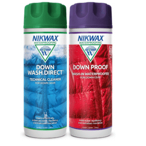 Nikwax Down Wash.Direct and Down Proof, for Cleaning and Waterproofing Down Clothing, Gear, Sleeping Bags, Twinpack, 2x 300ml