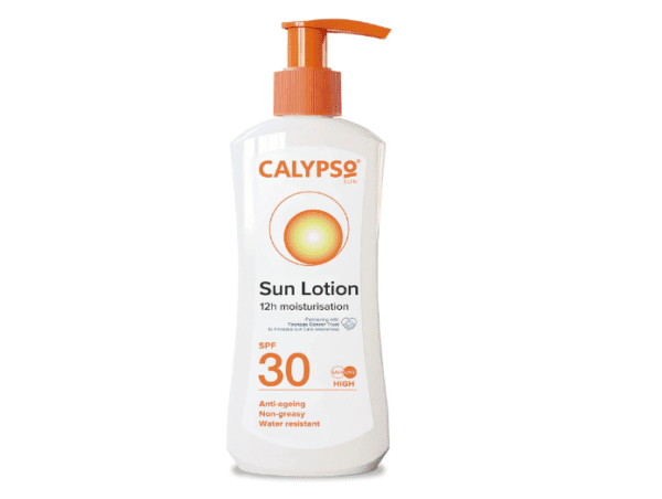Calypso Sun Lotion SPF30, 12 hours Moisturisation, Anti Ageing, Water Resistant, 200ml