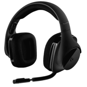 Logitech G533 Wireless Gaming Headset, 7.1 Surround Sound, DTS Headphone:X, 40 mm Pro-G Drivers, Noise-Cancelling Mic, 2.4 GHz , Lightweight, 15h Battery Life, PC/Mac - Black