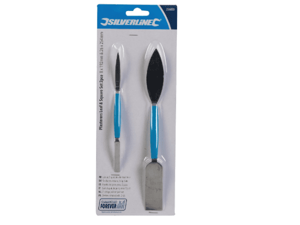 Silverline Plasterers Leaf & Square Set 2pce 8 x 192mm & 26 x 254mm (226833)