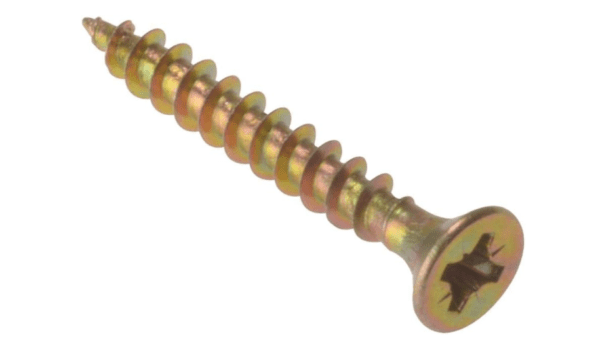 ForgeFix Multi-Purpose Single Thread Screws | 6.0 x 100mm | Zinc Yellow Passivated | Box 100, packaging may vary
