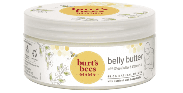 Burt's Bees Stretch Mark Cream & Pregrancy Belly Butter, With Nourishing Shea Butter & Vitamin E, 185g