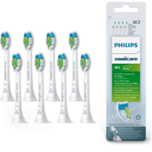 Philips Sonicare Original W2 Optimal White Standard Sonic Toothbrush Heads - 8 Pack in White