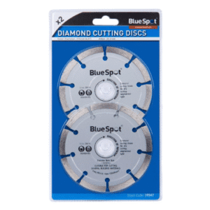 Blue Spot Tools 19547 Segmented Diamond Dry Cutting Disc, Silver, 115 mm,2 Piece