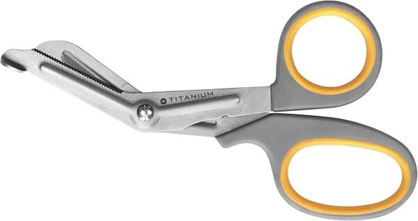 Westcott Titanium Super Softgrip Scissor Set (Pack of 5), Yellow
