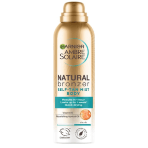 Garnier Ambre Solaire Natural Bronzer Quick Drying Dark Self Tan Body Mist 150ml