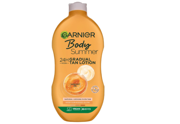 Garnier Summer Body Gradual Tan Moisturiser Deep, For A Radiant Sun Kissed Glow